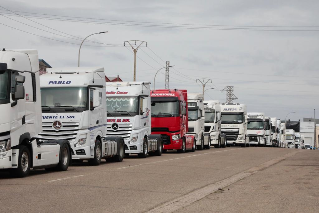 Fotos: La caravana de camiones, a su paso por Valladolid