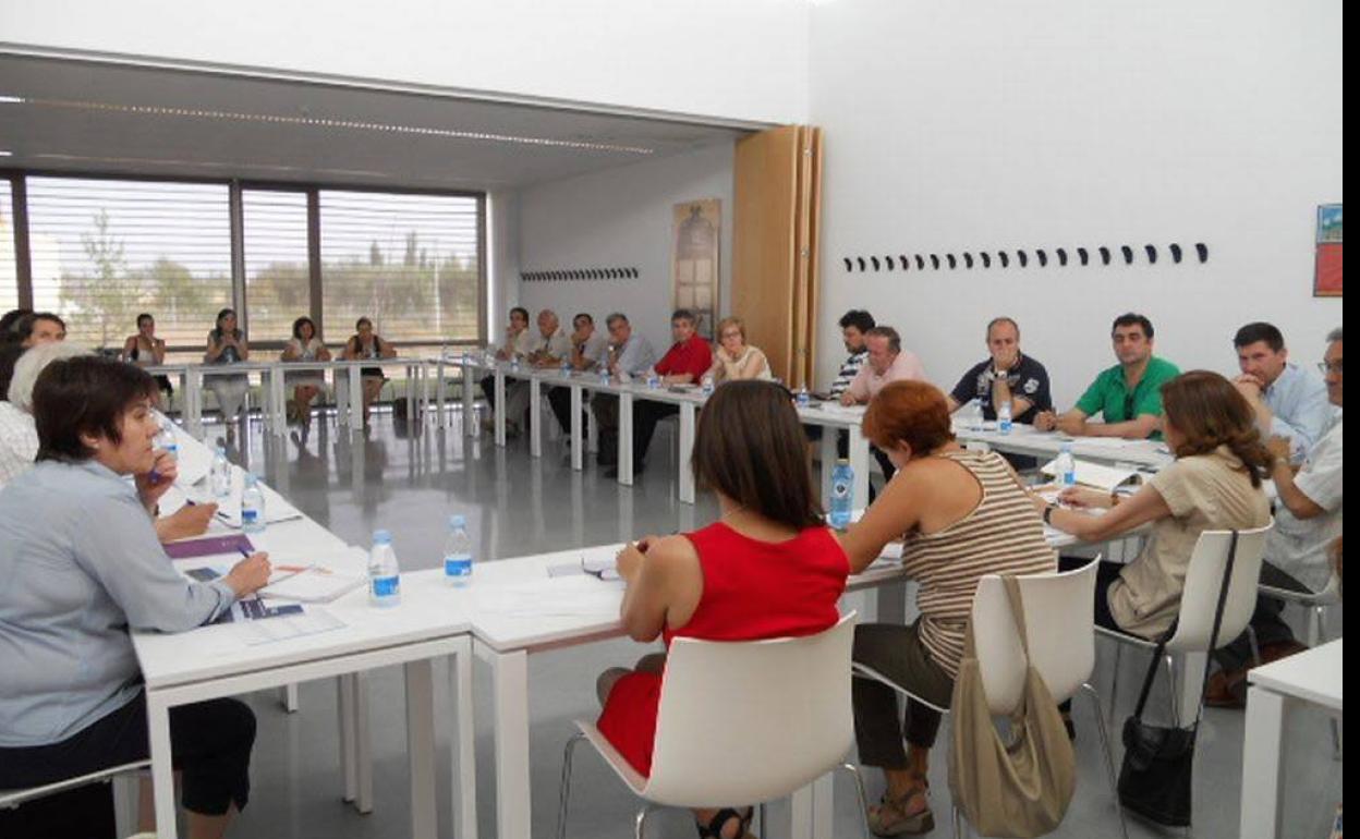 Reunión del Plan Estratégico en 2012.