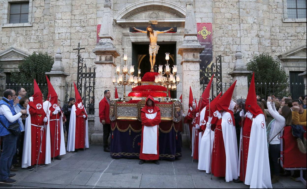 Cristo de la Misericordia, en la procesión del Via Crucis. 