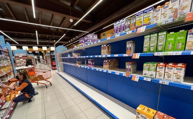 Los supermercados de Valladolid temen problemas inminentes en la llegada de productos