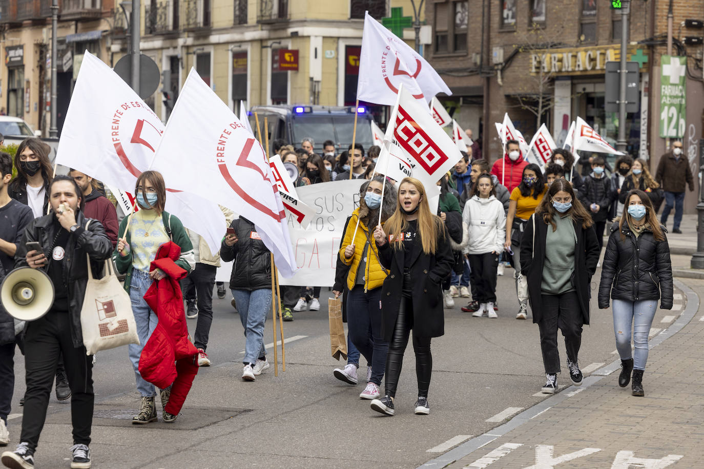 Fotos: Huelga de estudiantes en Valladolid