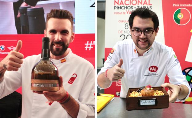 Los cocineros Emilio Martín y Alejandro San José. 