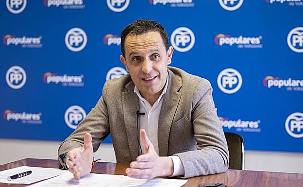 Conrado Íscar, durante la entrevista. 