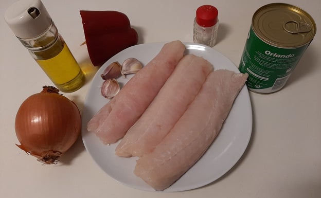 Imagen principal - Receta de merluza en salsa