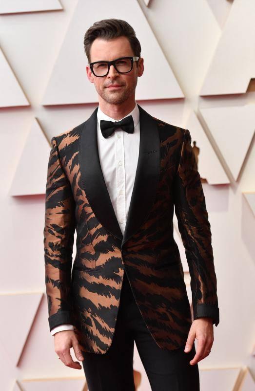 El estilista canadiense Brad Goreski se ha atrevido con el estampado animal. 