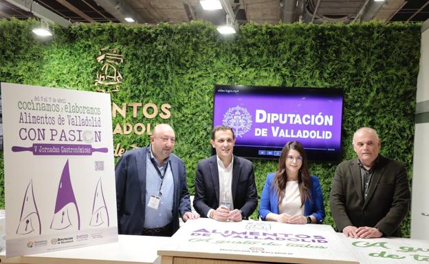 Jaime Fernández, Conrado Íscar, Gema Gómez y Javier Labarga presentaron las jornadas Alimentos de Valladolid con Pasión. 