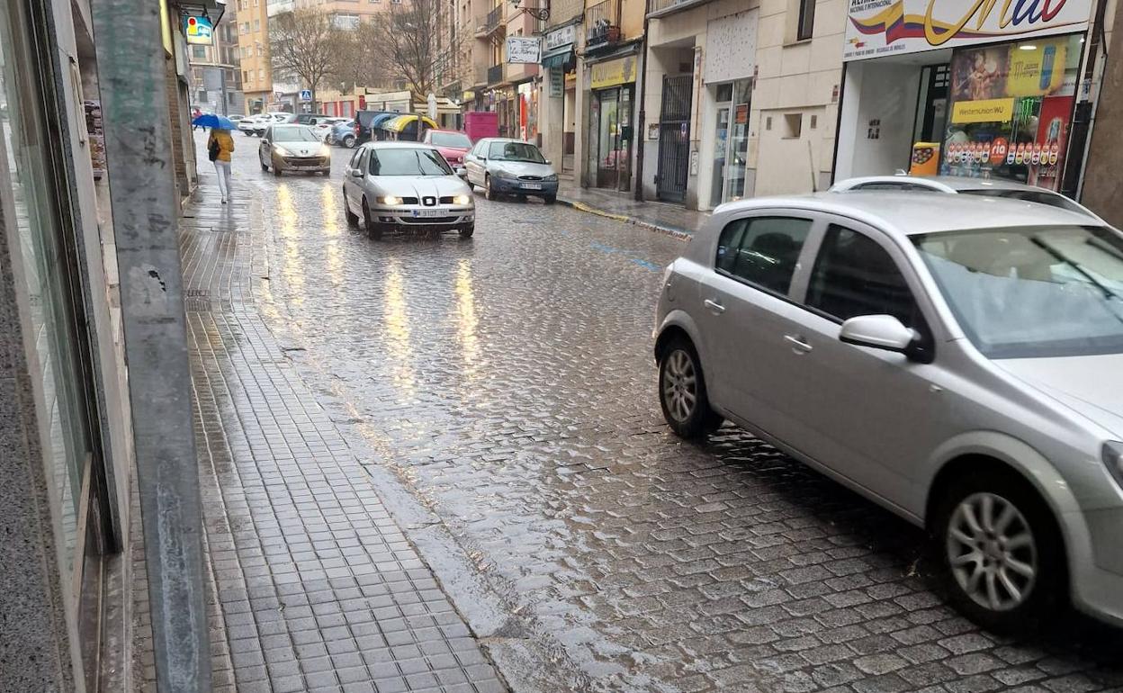 Calle Blanca de Silos, en las últimas horas. 