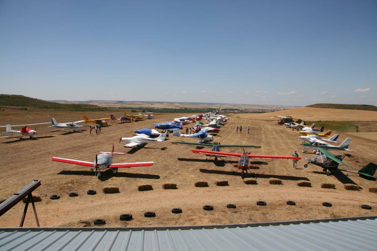 Numerosos aeródromos en una prueba anterior. 