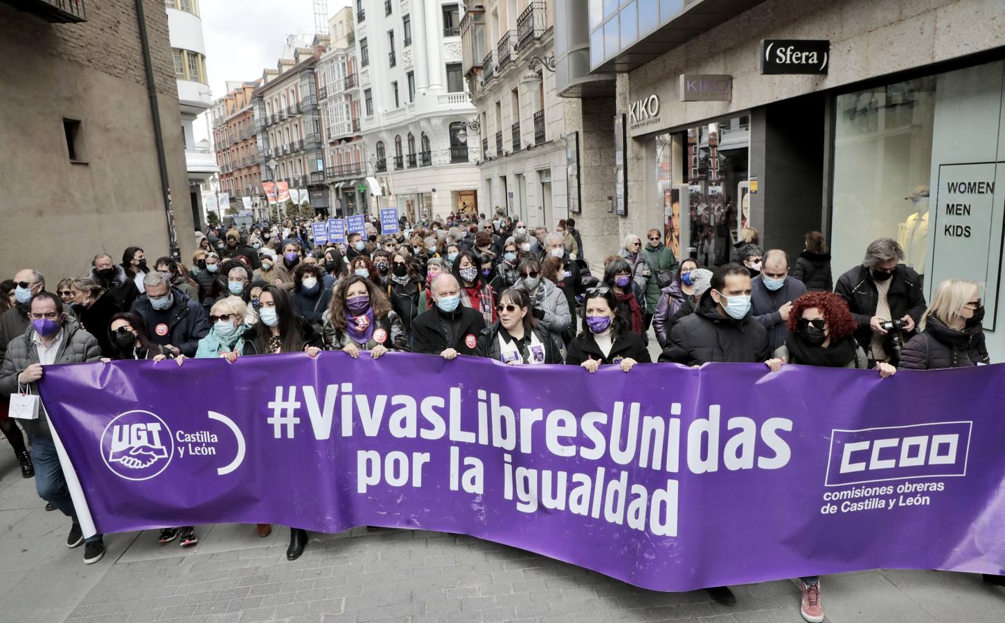 Fotos: Manifestación feminista en Valladolid