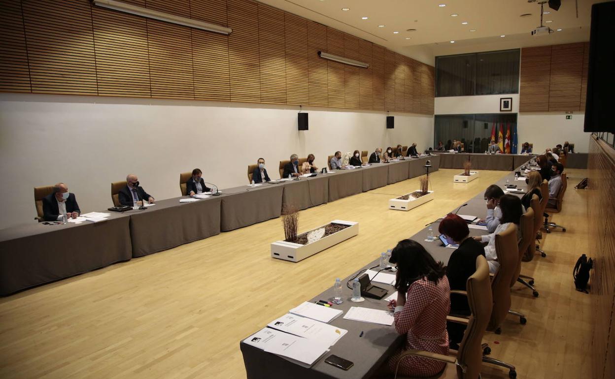 Imagen denun pleno del Ayuntamiento de Salamanca. 