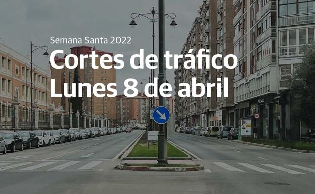 Cortes de tráfico del viernes 8 de abril en Valladolid