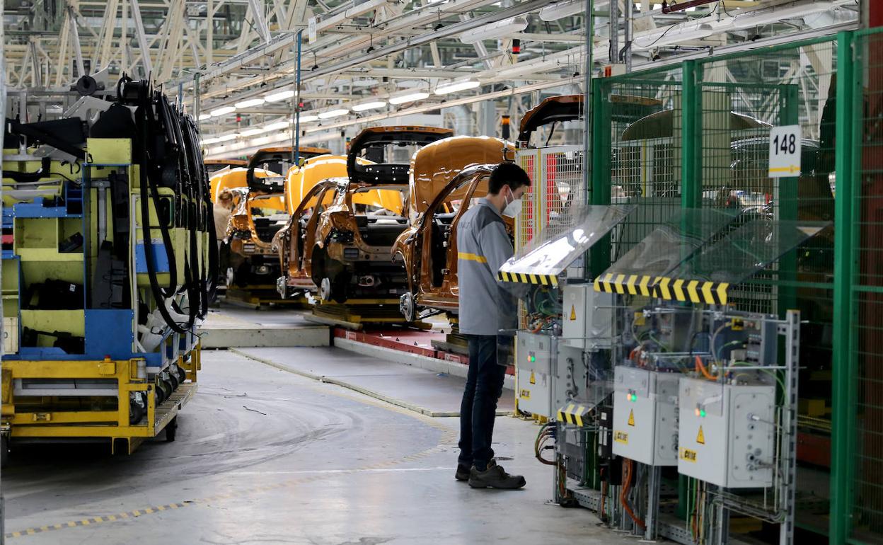 Montaje del Captur en la factoría de Renault.