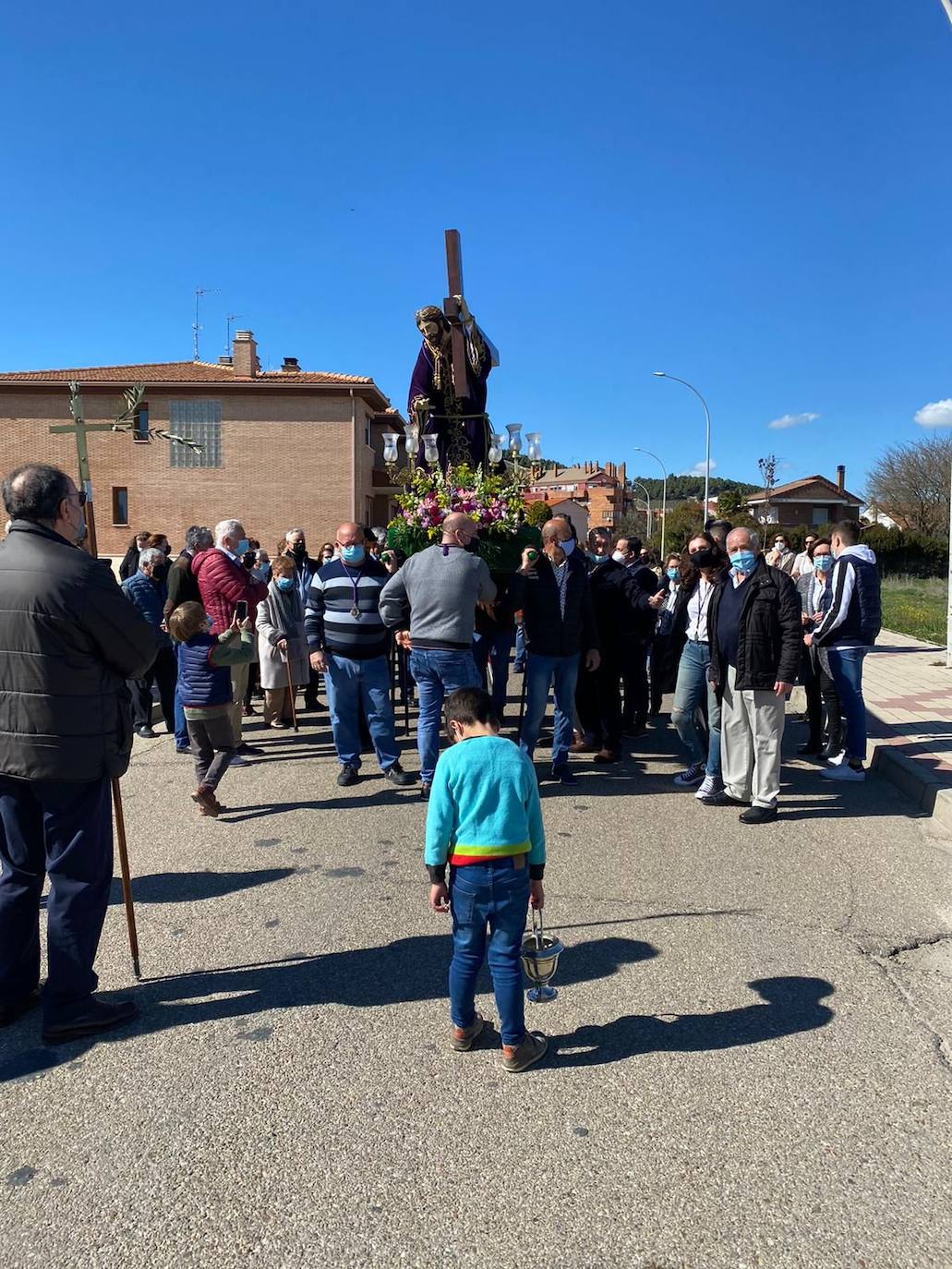 La proceción de La Borriquilla en Íscar. 