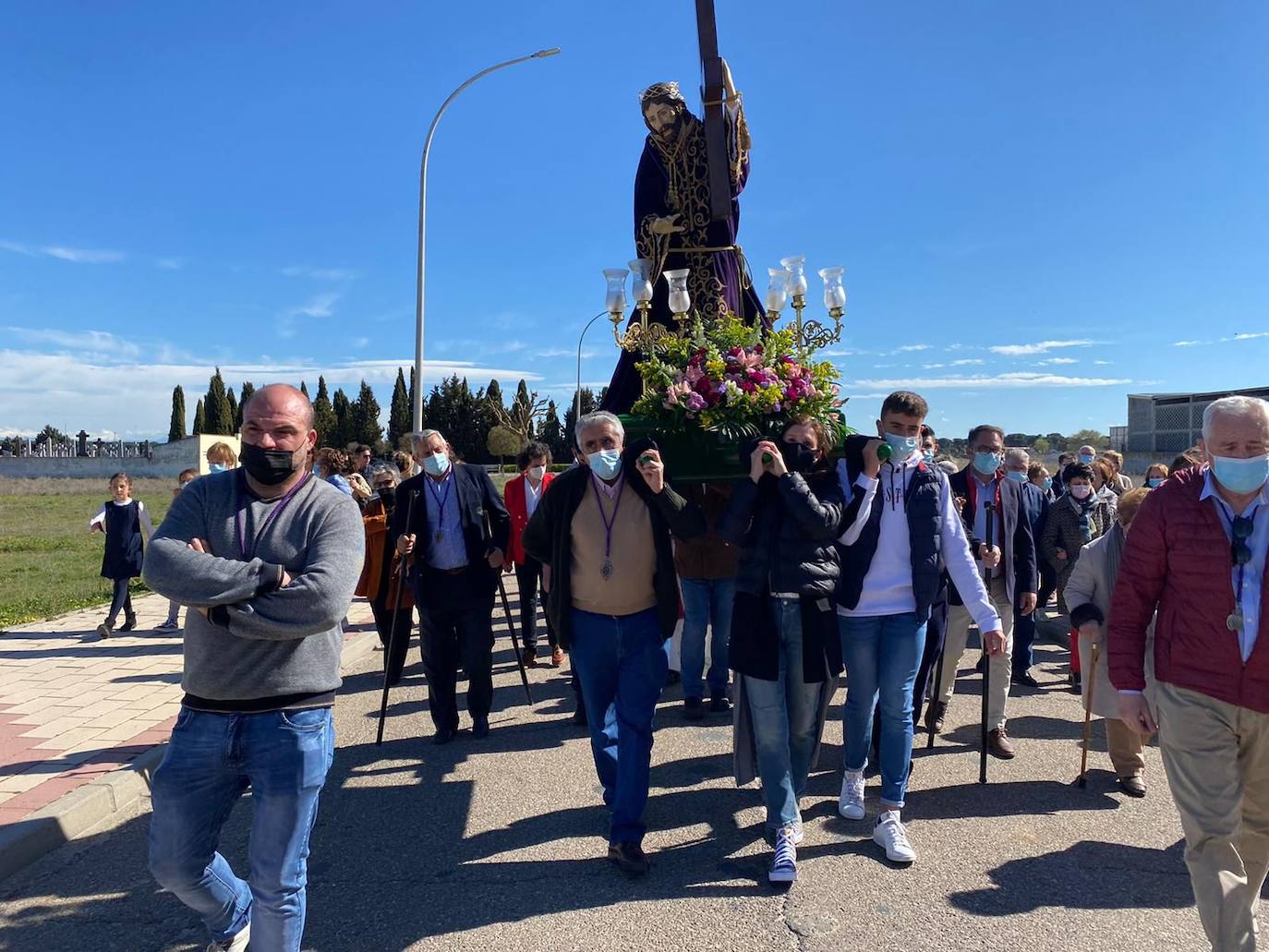 La proceción de La Borriquilla en Íscar. 