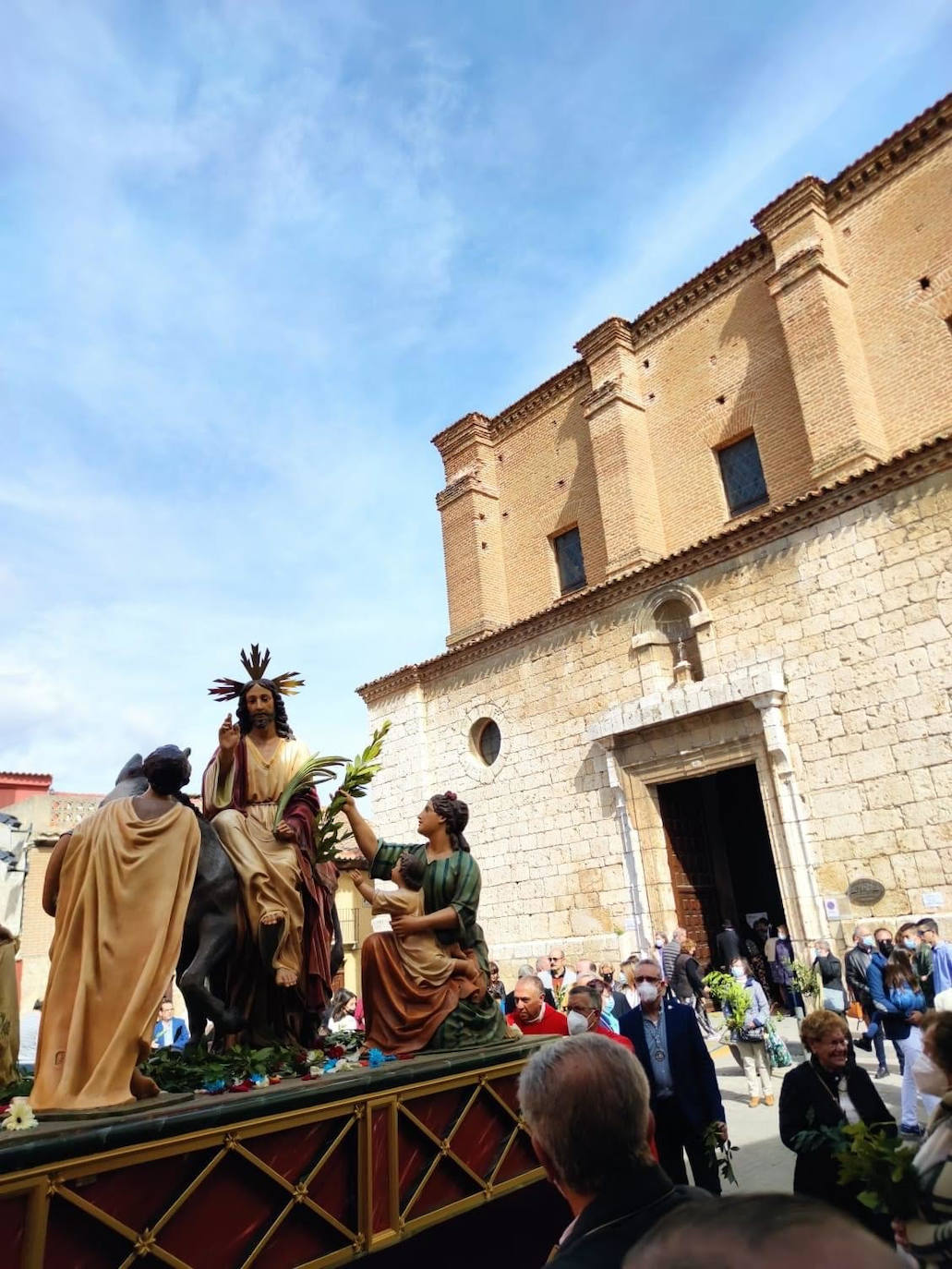 La proceción de La Borriquilla en Íscar. 