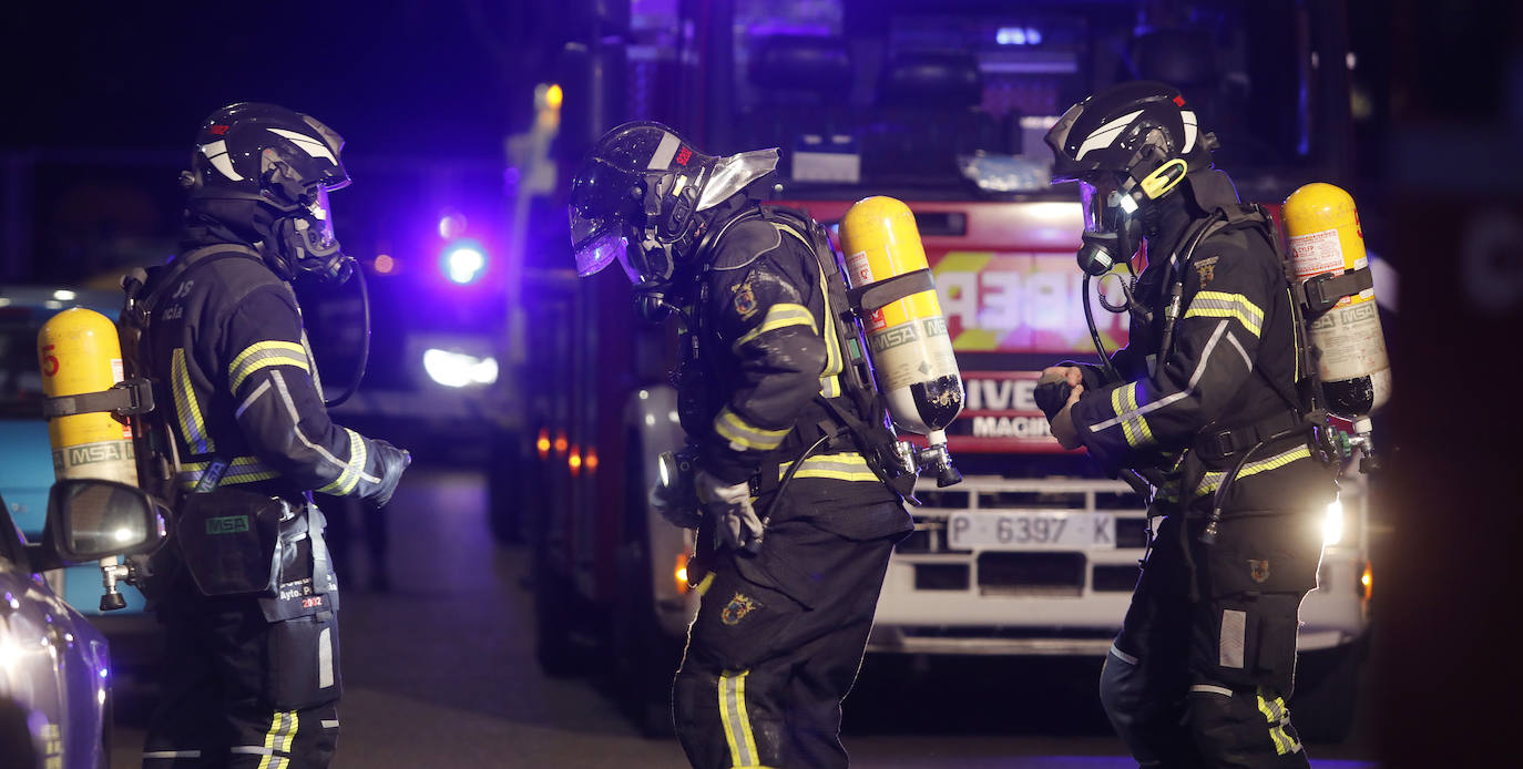 Incendio en la calle Peregrinos.