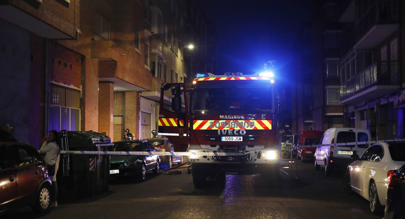 Incendio en la calle Peregrinos.
