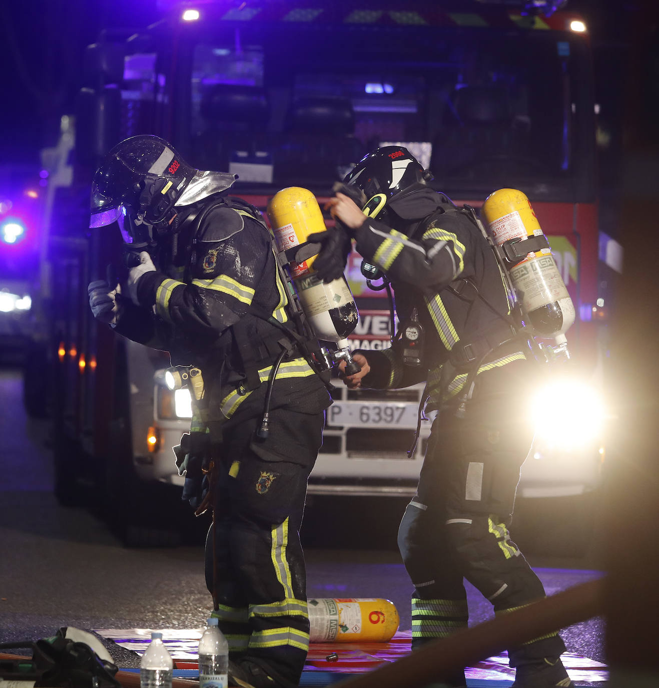 Incendio en la calle Peregrinos.