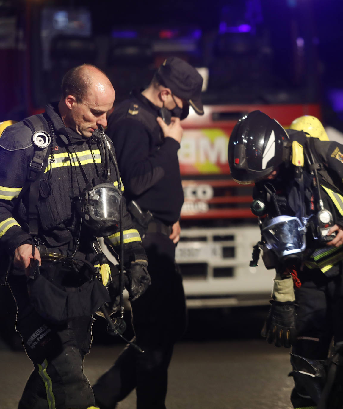 Incendio en la calle Peregrinos.