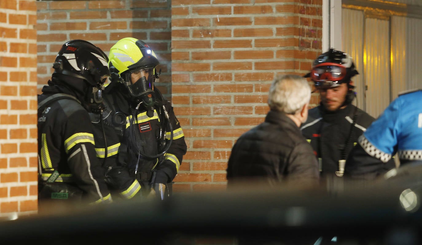 Incendio en la calle Peregrinos.