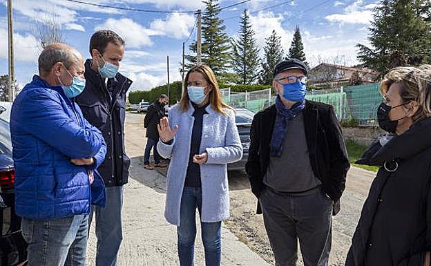 Virginia Barcones, este martes en Ávila. 