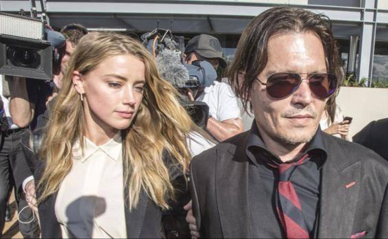 Amber Heard y Johnny Depp. 