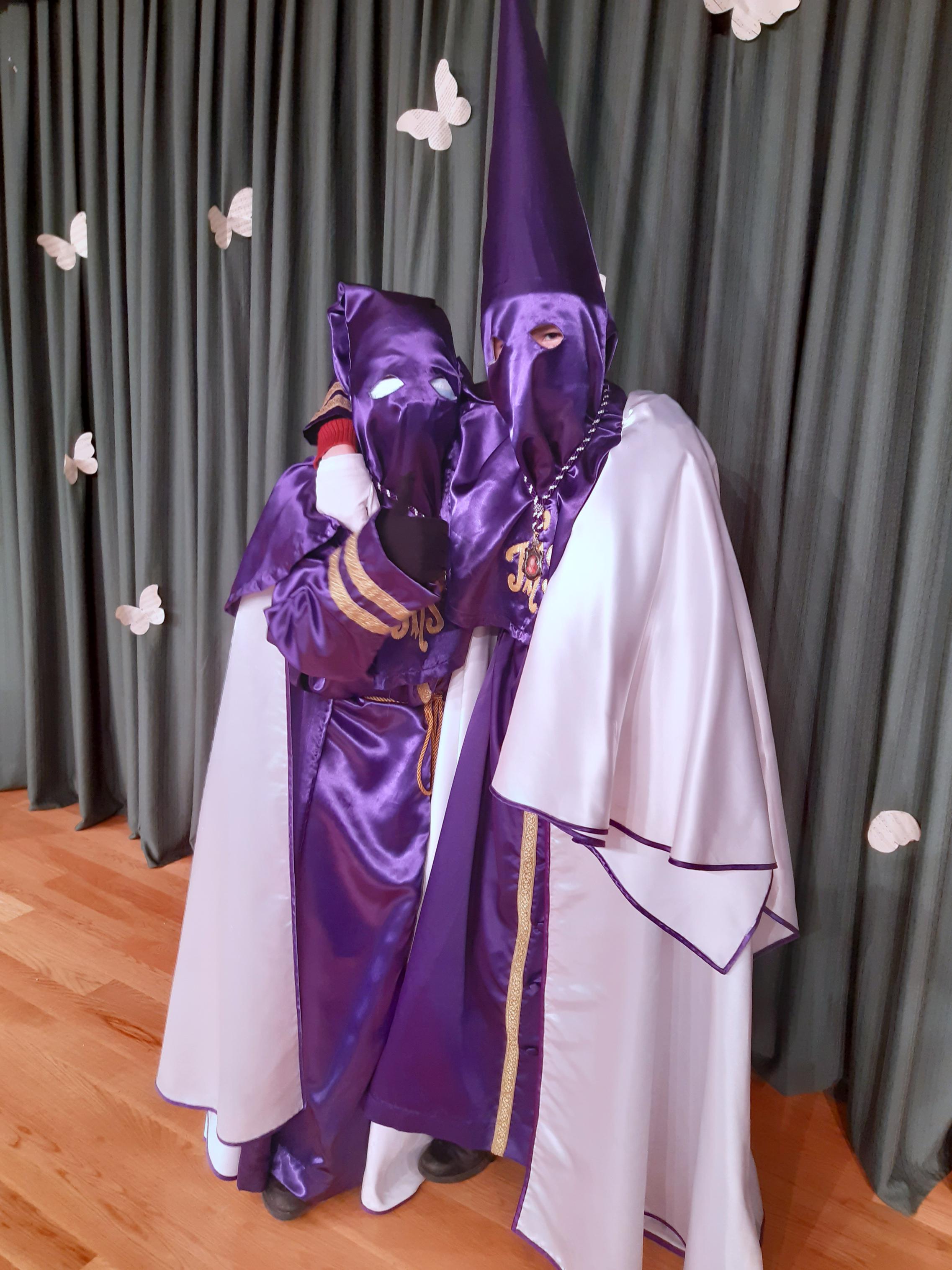 Los Nazarenos de Baltanás comparten su experiencia cofrade en el Colegio Jesús Nazareno de Getafe