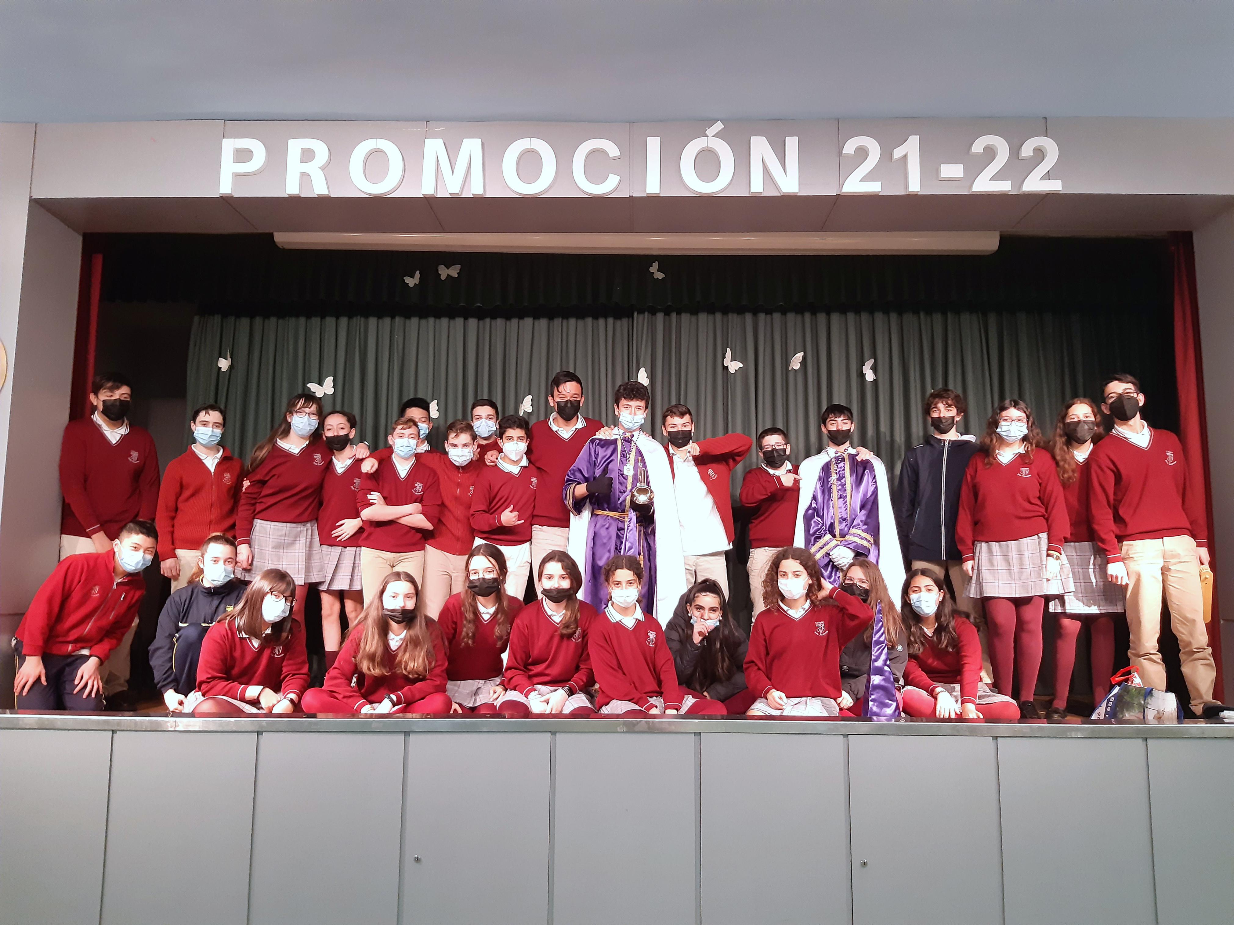 Los Nazarenos de Baltanás comparten su experiencia cofrade en el Colegio Jesús Nazareno de Getafe