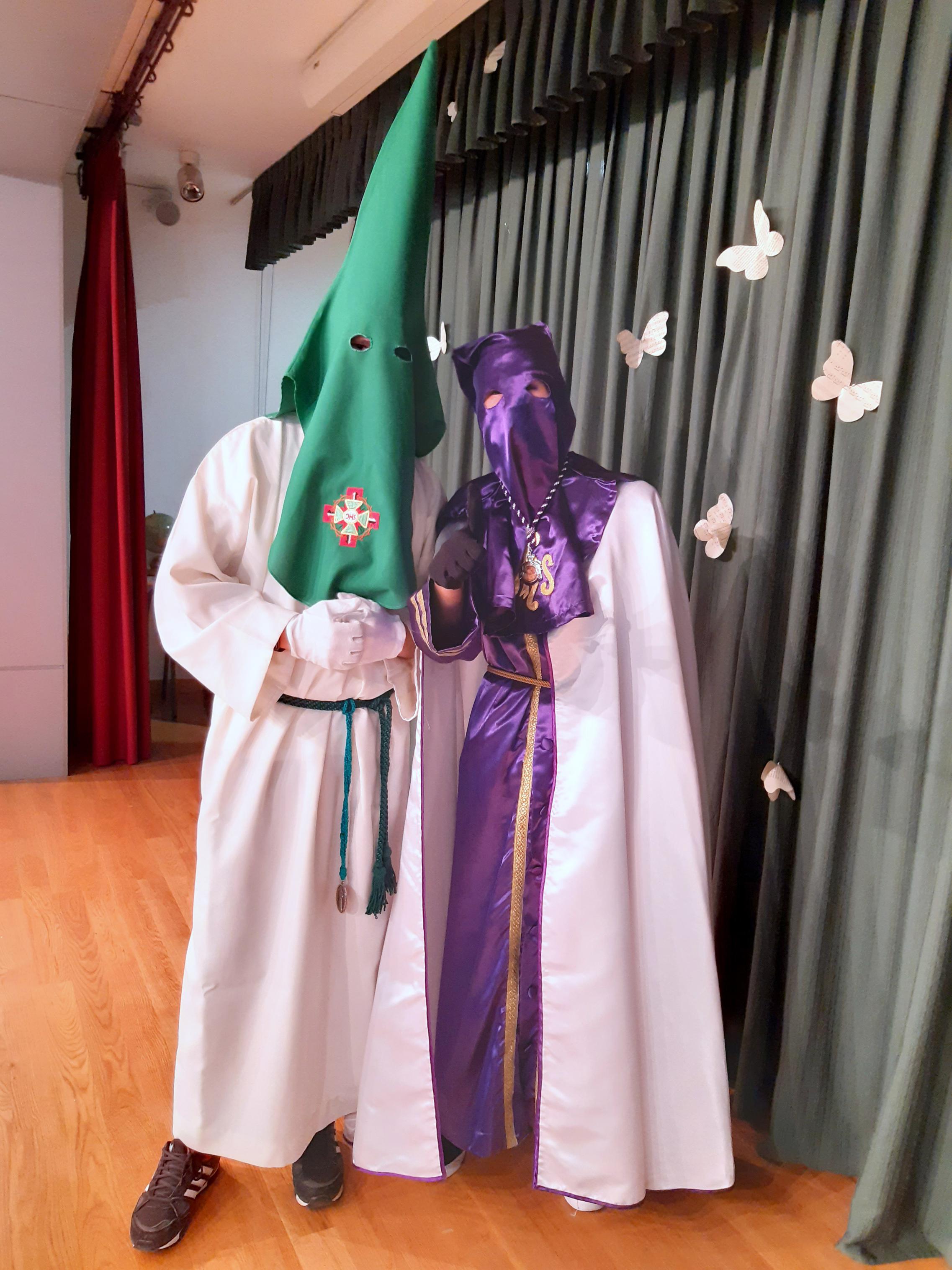 Los Nazarenos de Baltanás comparten su experiencia cofrade en el Colegio Jesús Nazareno de Getafe