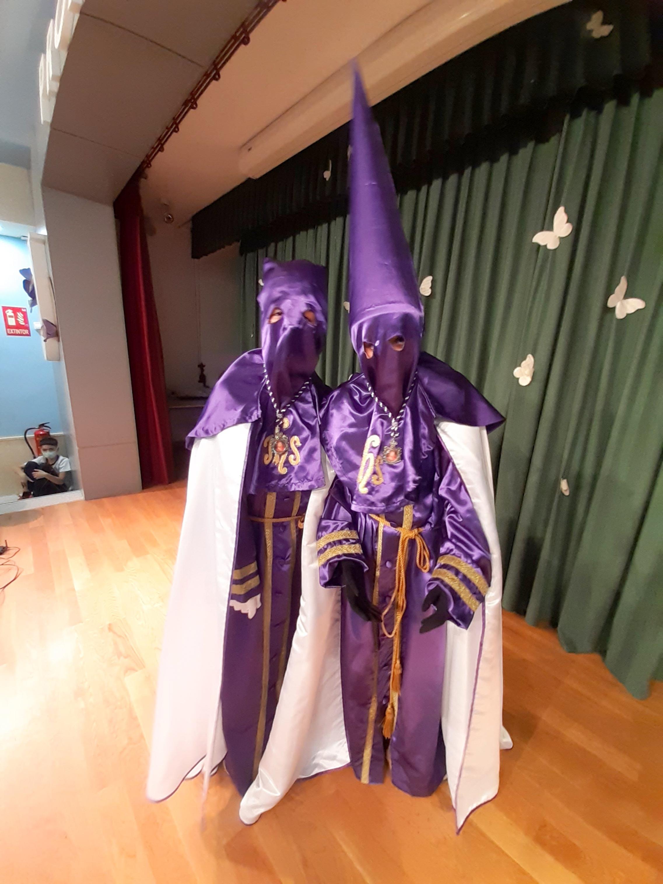 Los Nazarenos de Baltanás comparten su experiencia cofrade en el Colegio Jesús Nazareno de Getafe