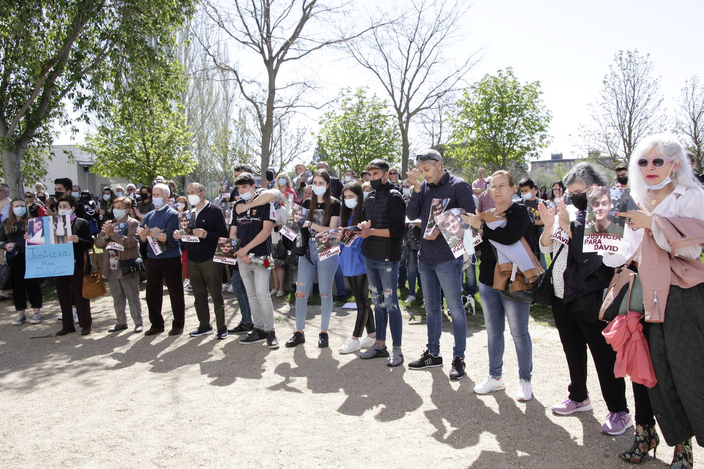 Fotos: Concentración en Laguna de Duero en el segundo aniversario de la muerte de David