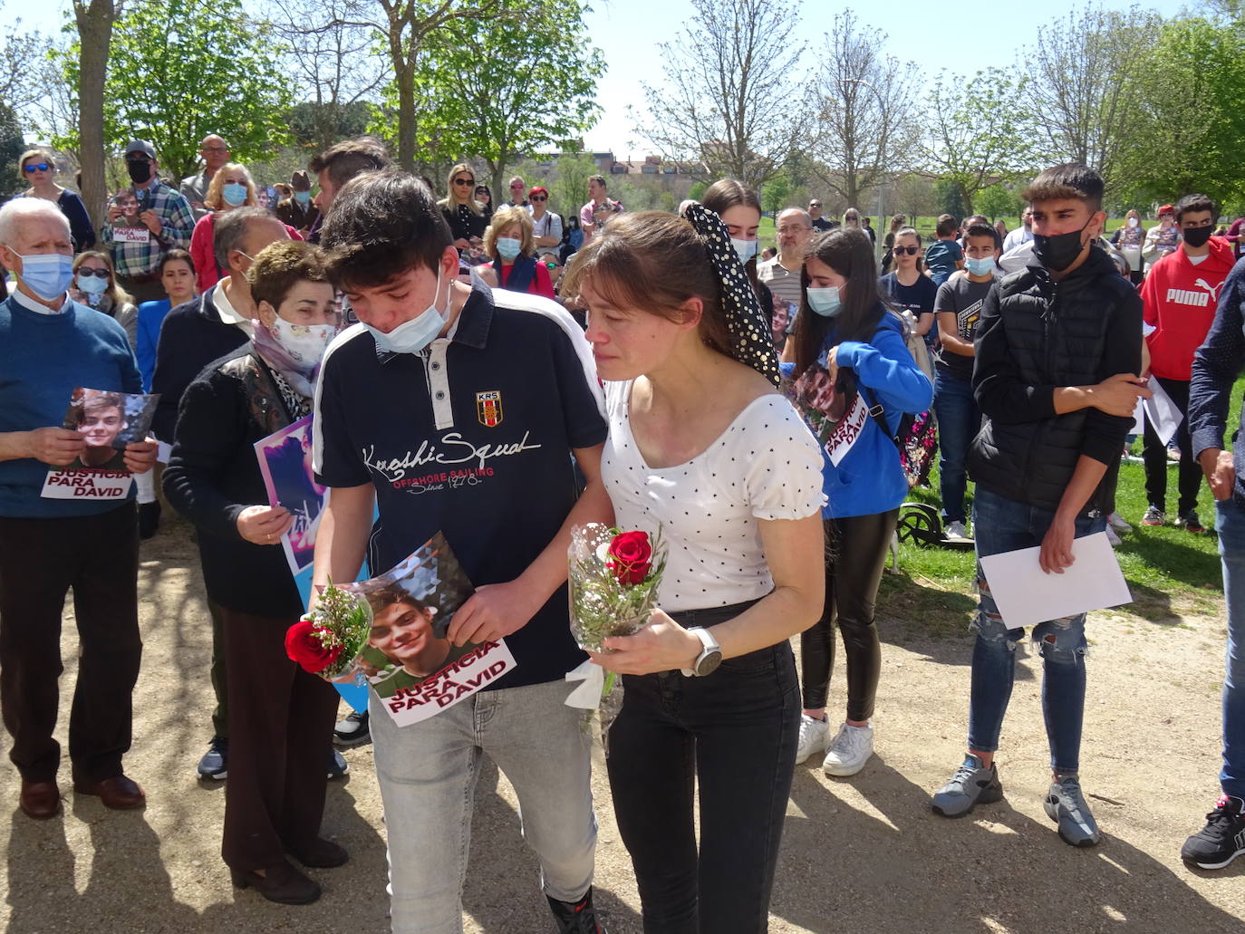 Fotos: Concentración en Laguna de Duero en el segundo aniversario de la muerte de David