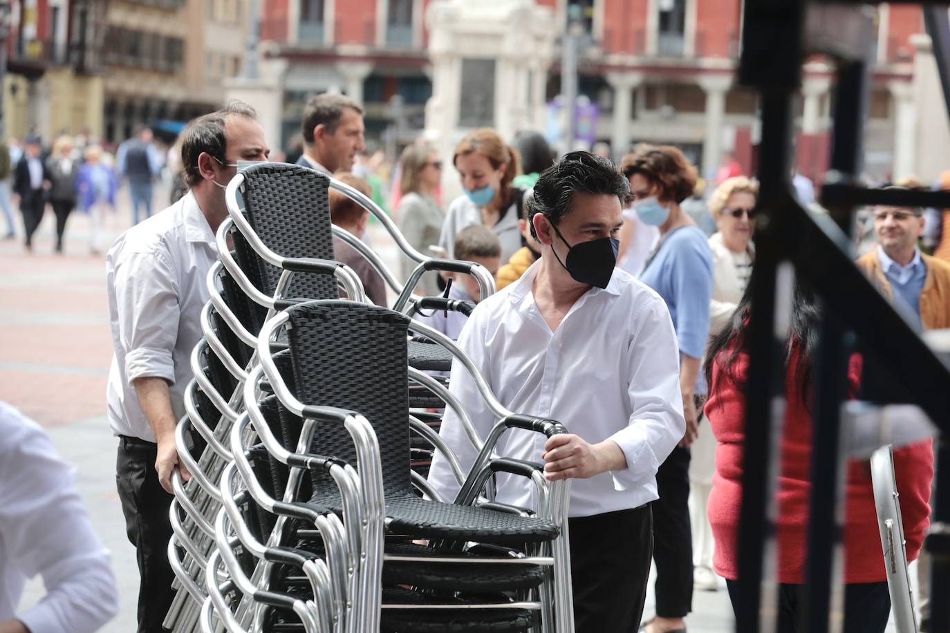 El buen tiempo preside el Domingo de Resurrección en Valladolid.