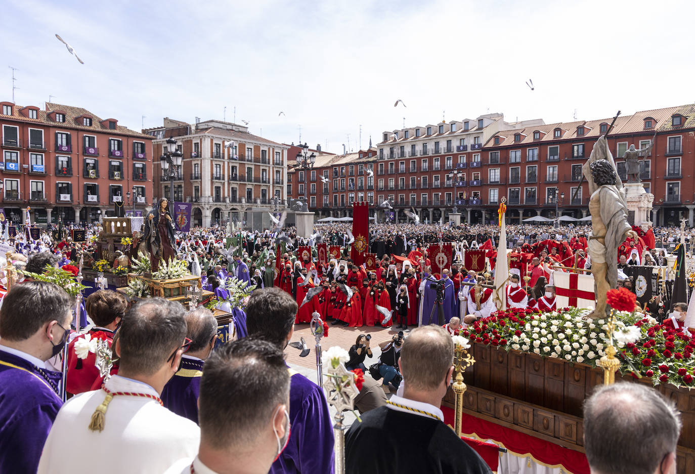 Fotos: Procesión del Encuentro en la Semana Santa de Valladolid (1/3)
