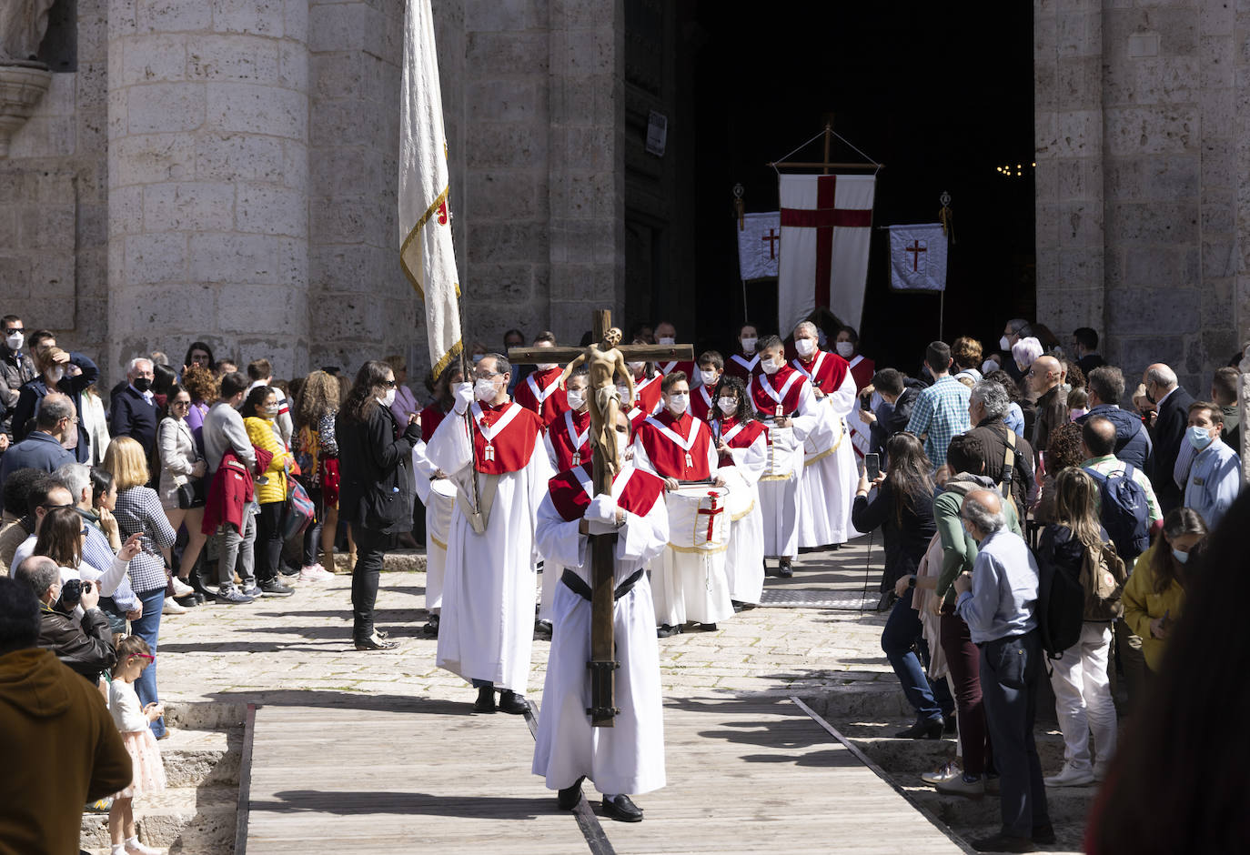 Fotos: Procesión del Encuentro en la Semana Santa de Valladolid (1/3)