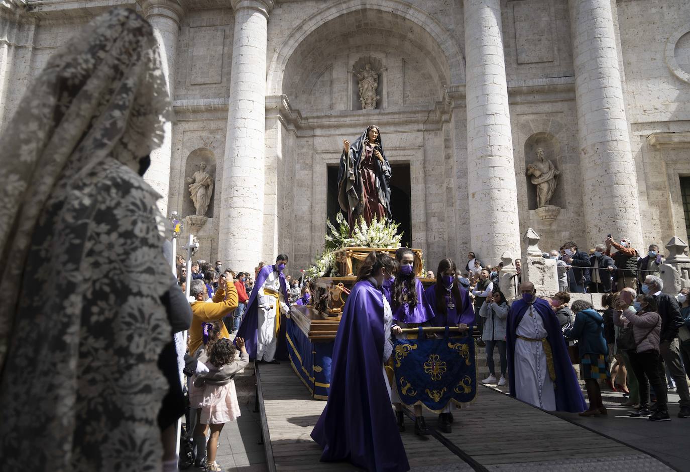 Fotos: Procesión del Encuentro en la Semana Santa de Valladolid (2/3)