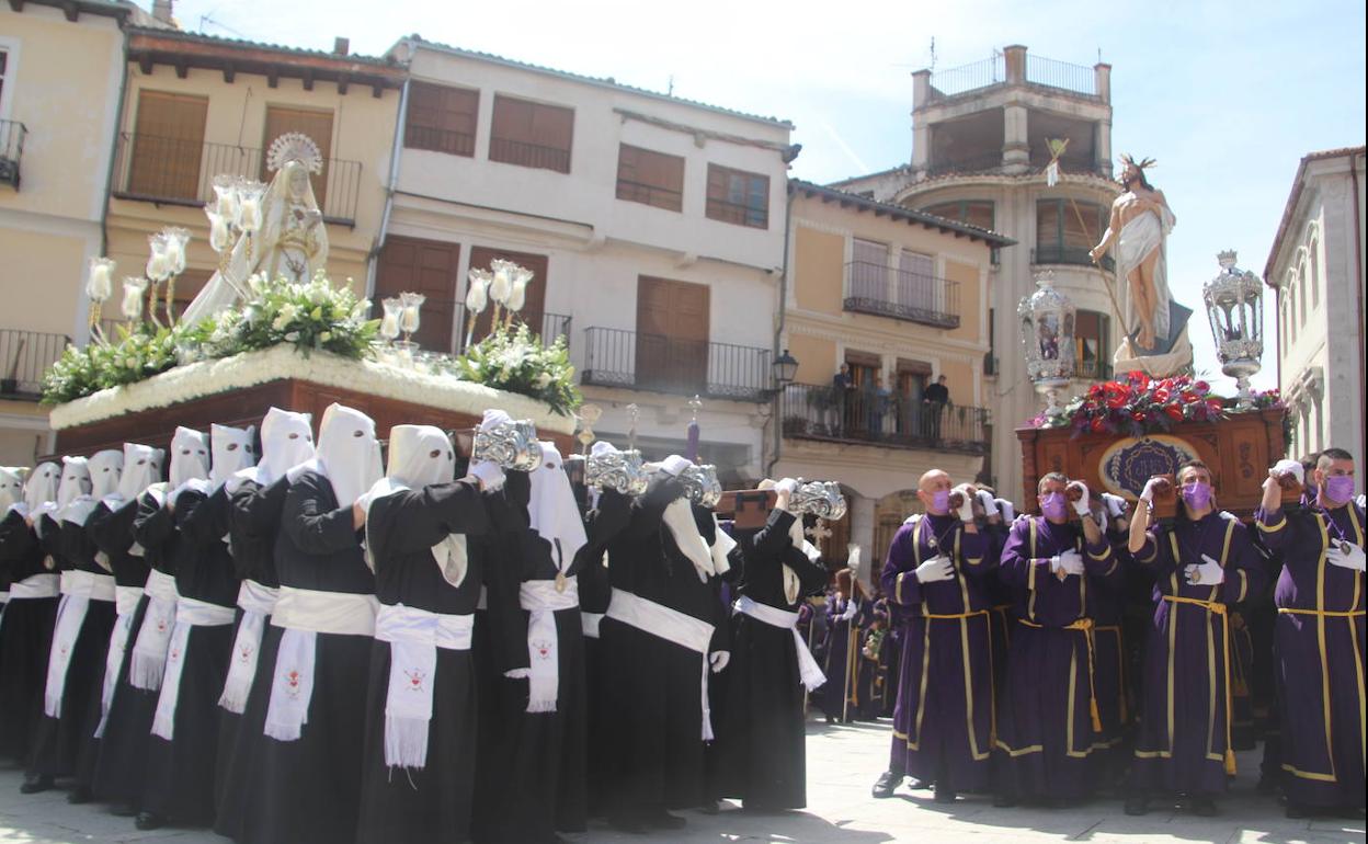 Procesión del Encuentro en Cuéllar. 