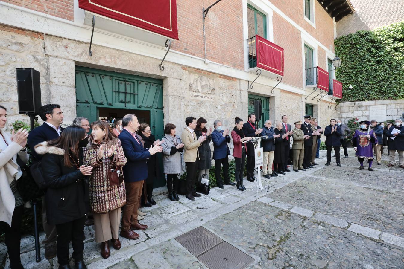 Fotos: Homenaje a Cervantes en su casa de Valladolid