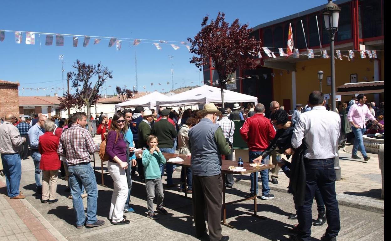 Celebración de una pasada edición de la fiesta en Pedrajas de San Esteban. C. CATALINA
