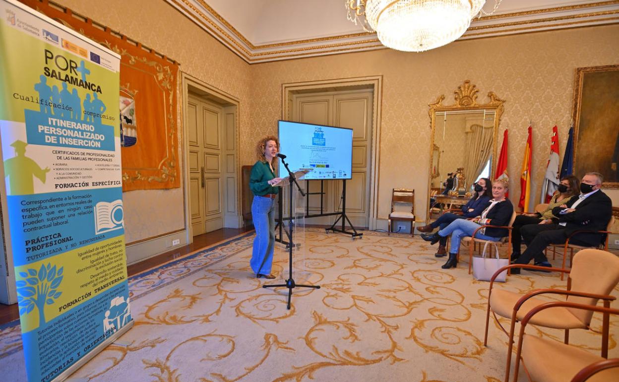 Ana Suárez, durate la presentación.