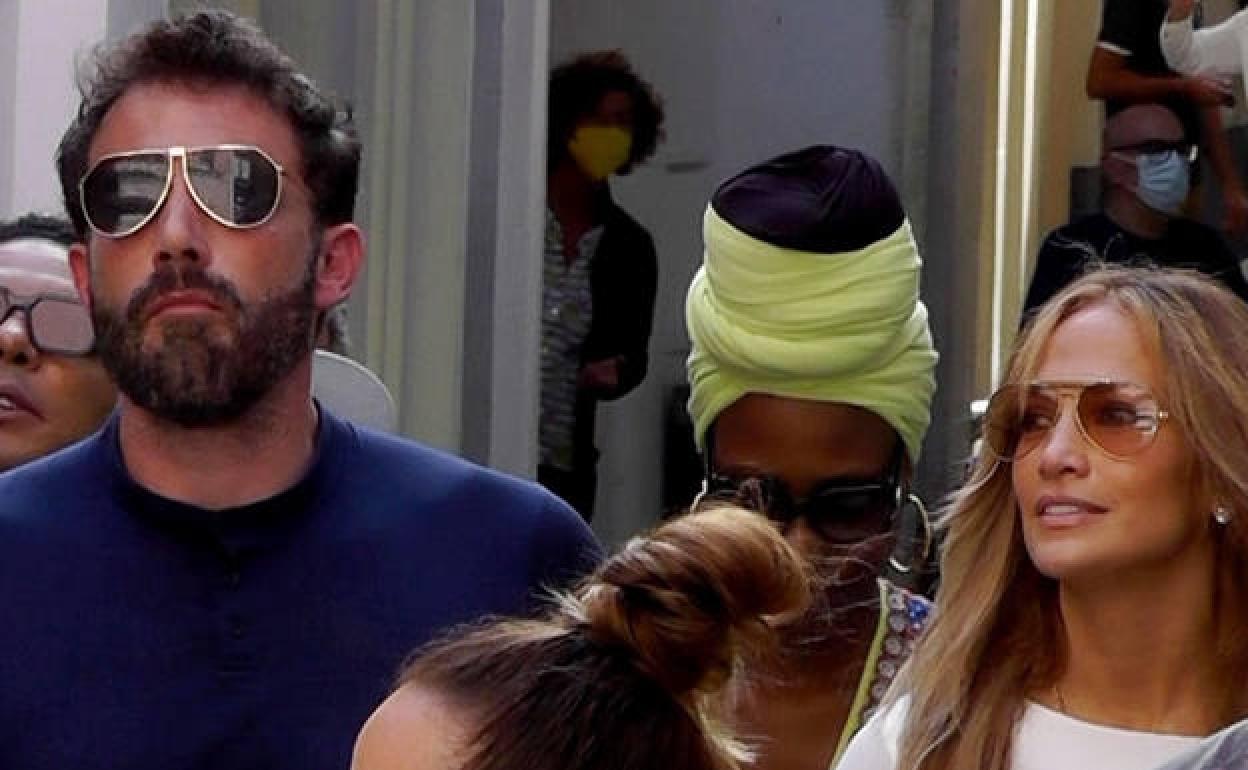 Ben Affleck y Jennifer Lopez durante una de sus vacaciones. 