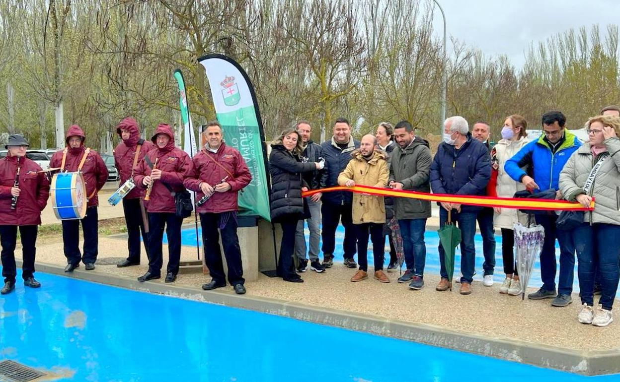 Inauguración del área de viviendas móviles este pasado sábado. 