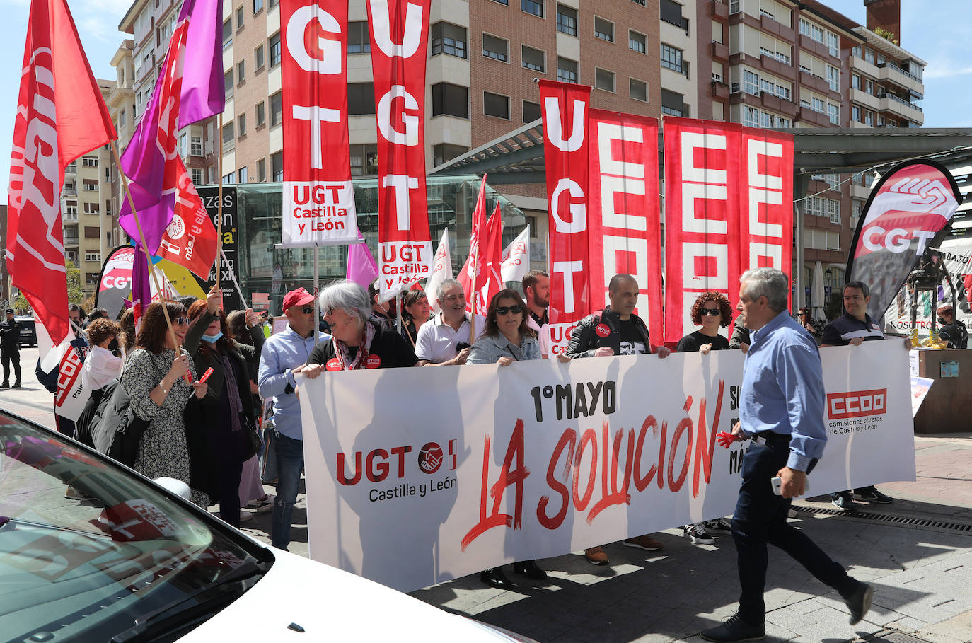 Fotos: Manifestación del Primero de Mayo en Palencia