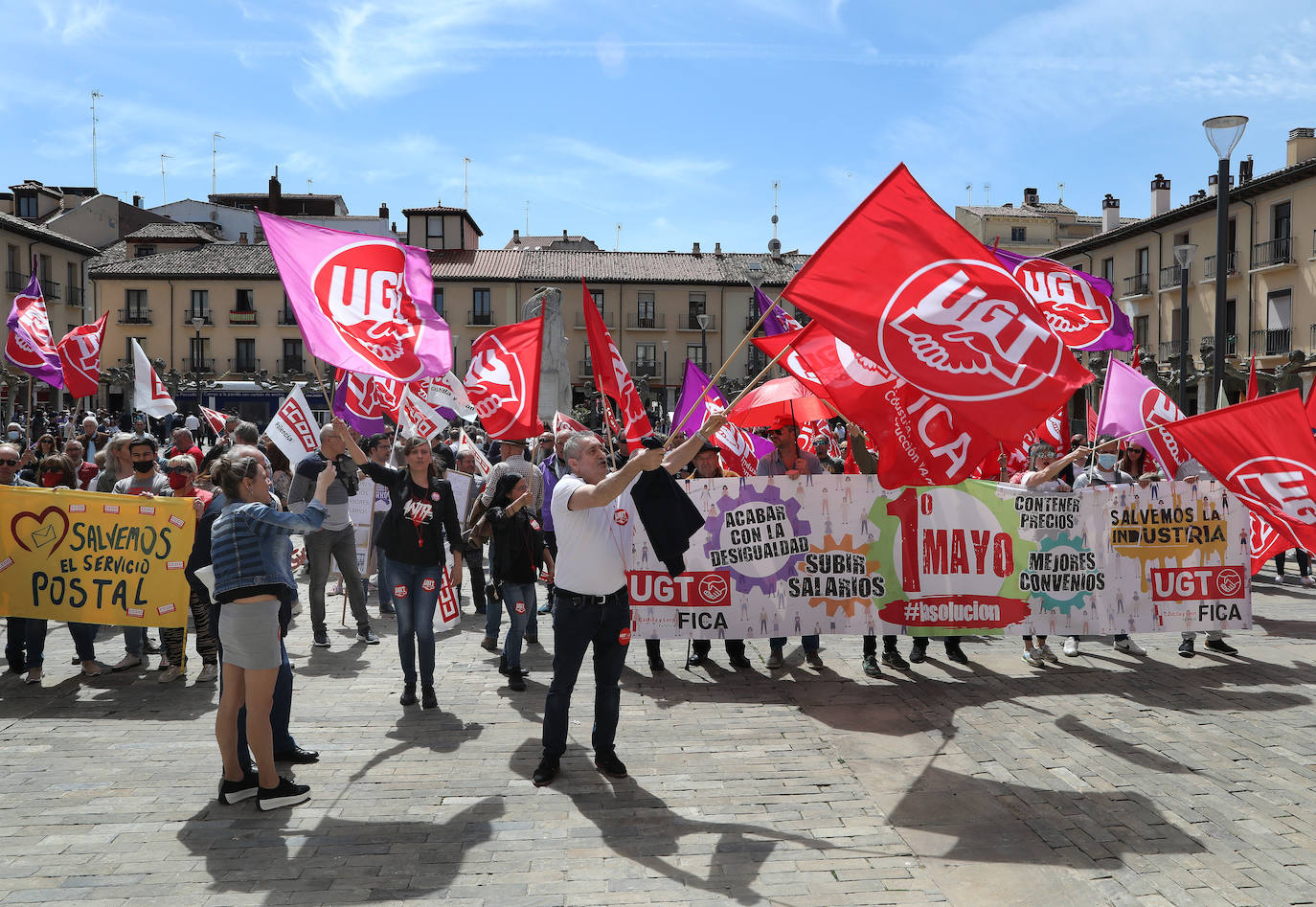 Fotos: Manifestación del Primero de Mayo en Palencia