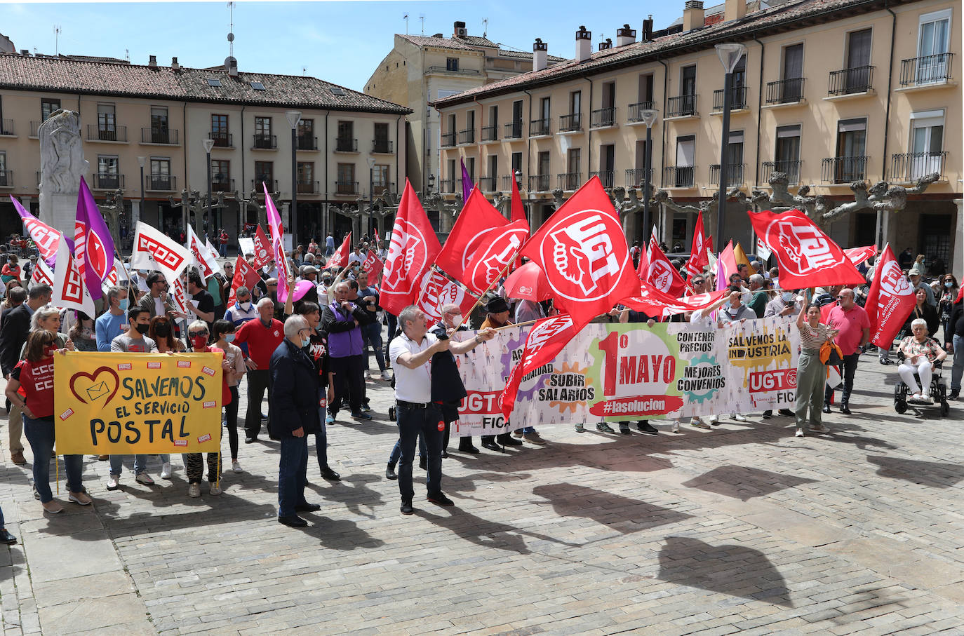 Fotos: Manifestación del Primero de Mayo en Palencia