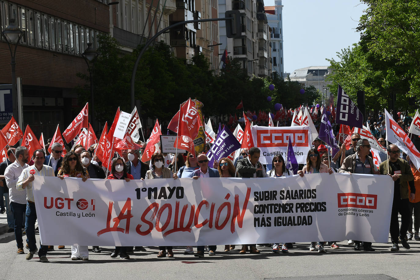 Fotos: Manifestación del 1º de Mayo por las calles de Valladolid (2/2)