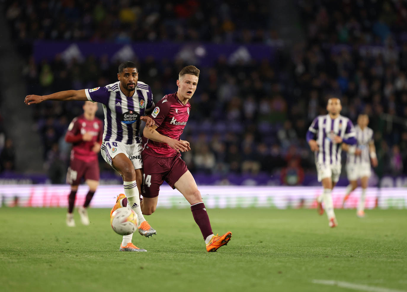 Las imágenes del encuentro entre el Real Valladolid y la Real Sociedad. 