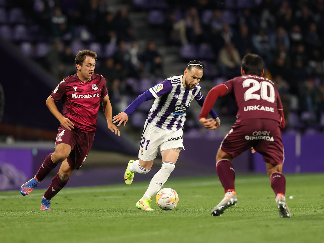 Las imágenes del encuentro entre el Real Valladolid y la Real Sociedad. 