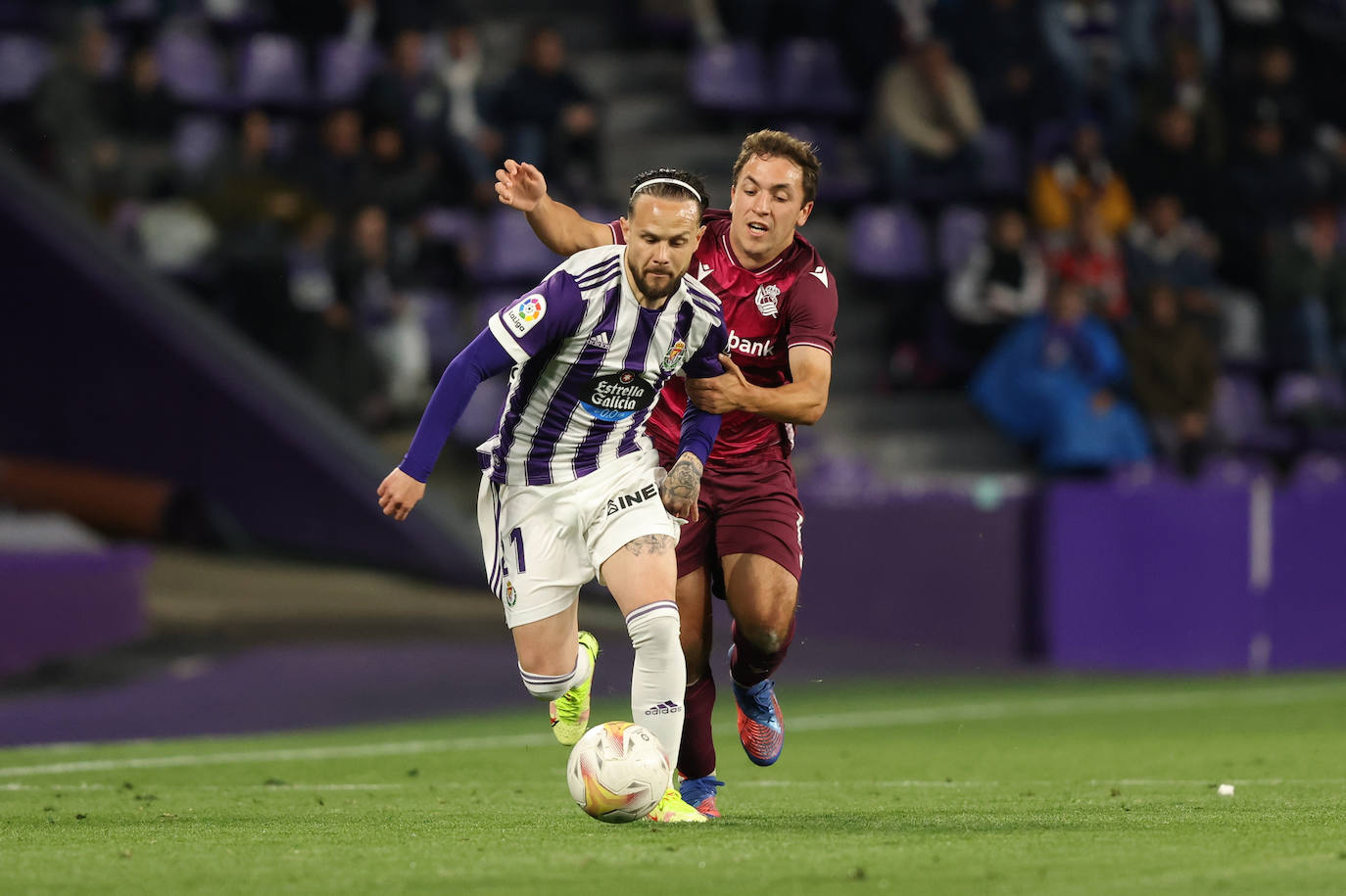 Las imágenes del encuentro entre el Real Valladolid y la Real Sociedad. 