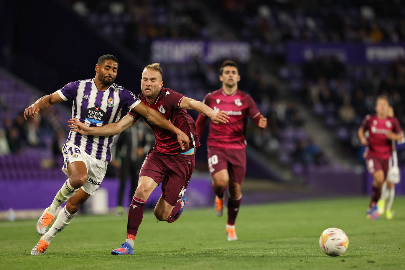 Las imágenes del encuentro entre el Real Valladolid y la Real Sociedad. 